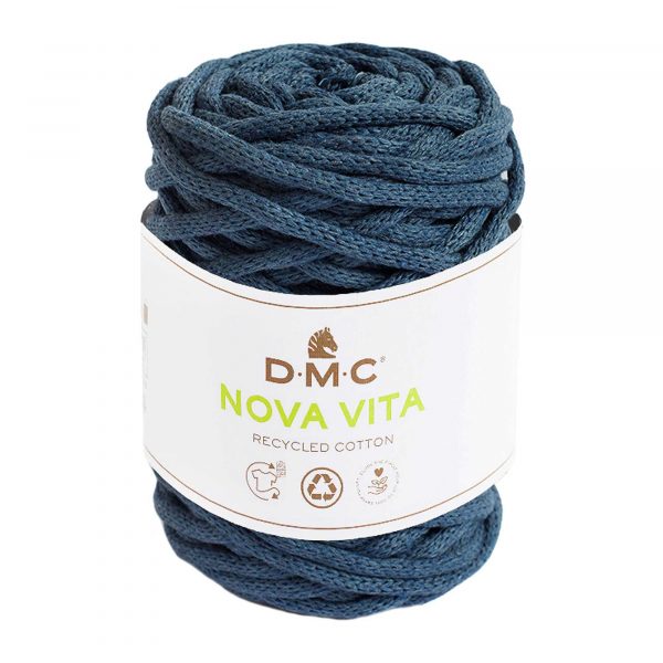 DMC Nova Vita 4mm Recycled Cotton Navy (250g Ball)