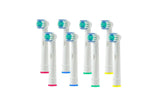 8 Pack Replacement Toothbrush Heads (Medium Bristles) - Oral-B Compatible