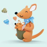 Kangaroo Dinosaur Air-Dry Clay Kit