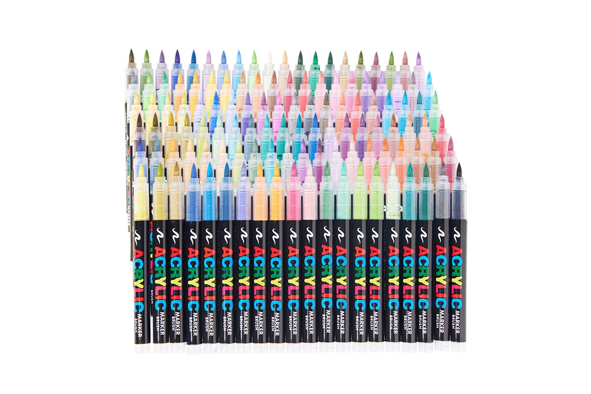 120 Colour Acrylic Paint Markers