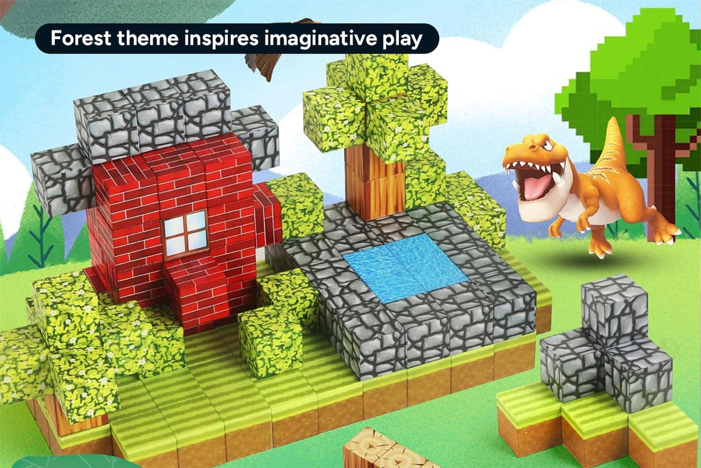 100 Piece Kids Magnetic Block Set