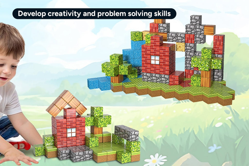 100 Piece Kids Magnetic Block Set