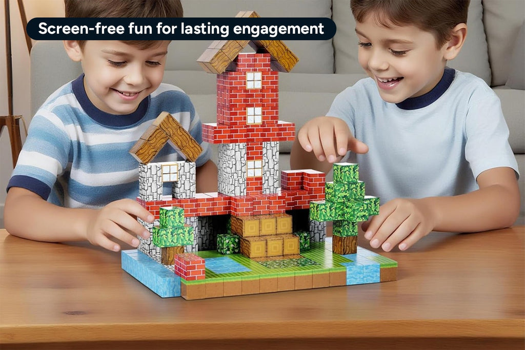 100 Piece Kids Magnetic Block Set