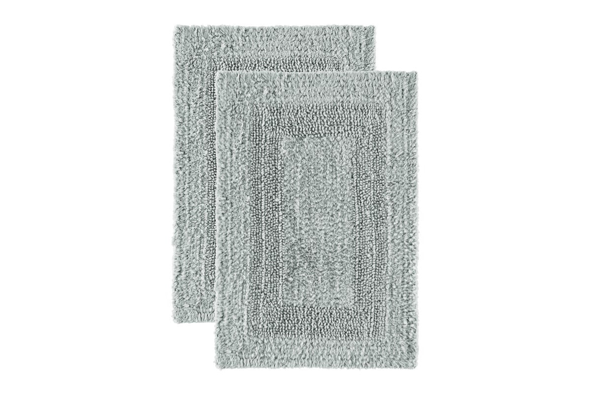 Set of 2 Ovela Cotton Bath Mats (High Rise)