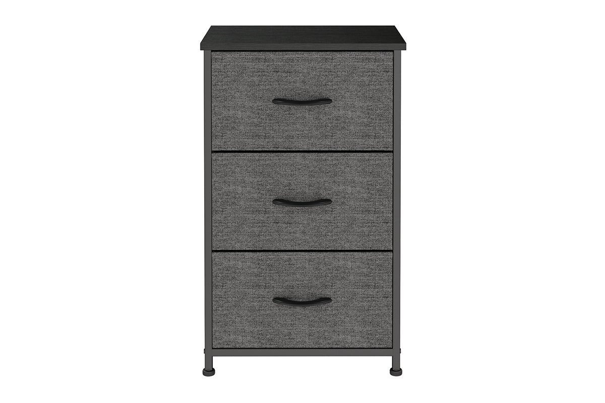 Ovela 3 Drawer Storage Chest (Charcoal)