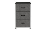 Ovela 3 Drawer Storage Chest (Charcoal)