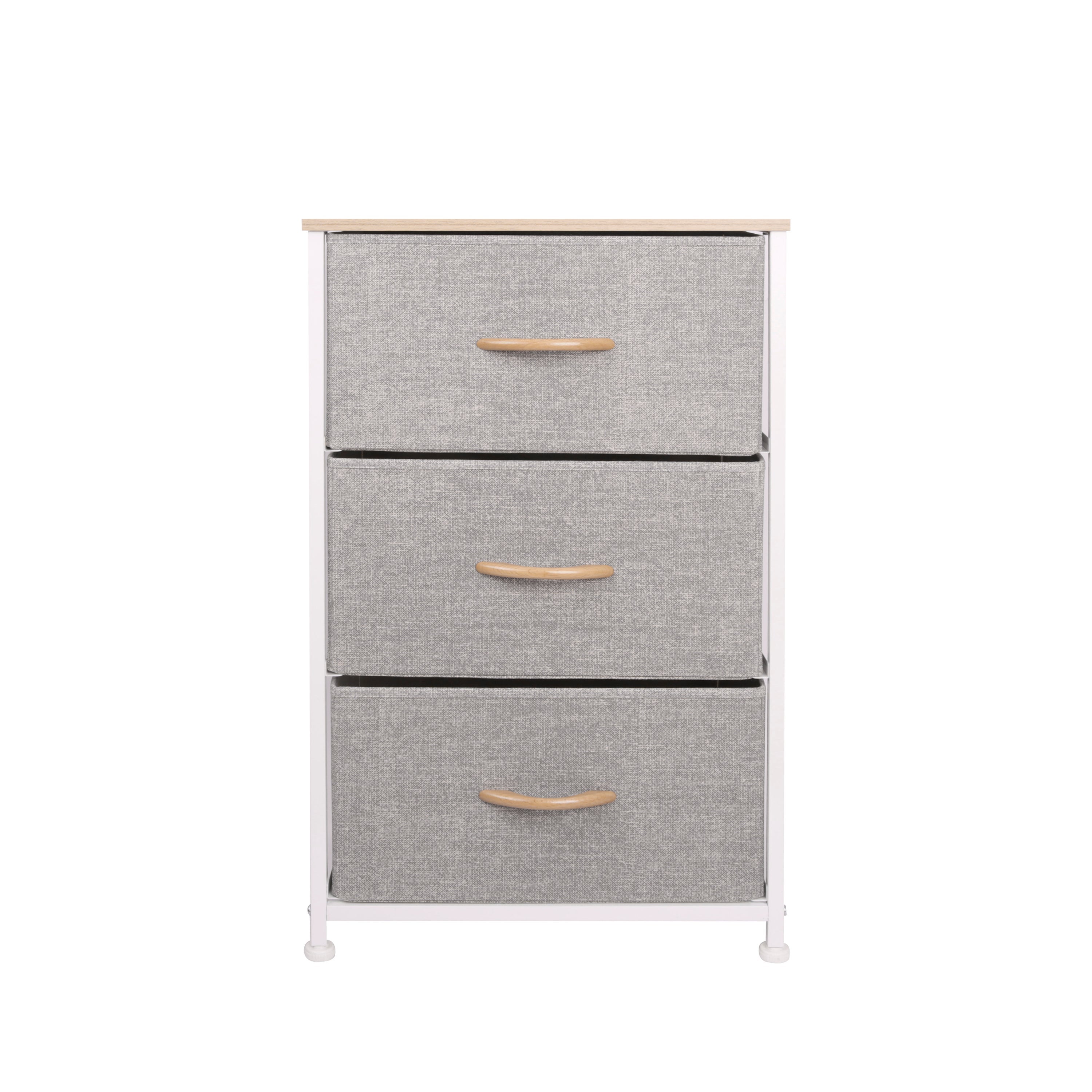 Ovela 3 Drawer Storage Chest (Light Grey)