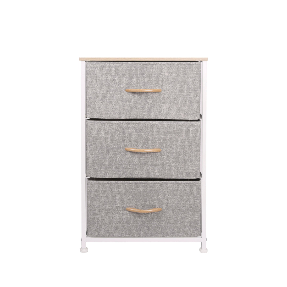 Ovela 3 Drawer Storage Chest (Light Grey)