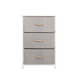 Ovela 3 Drawer Storage Chest (Light Grey)