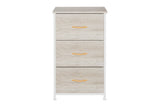 Ovela 3 Drawer Storage Chest (Wood Grain White Oak)