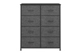 Ovela 8 Drawer Storage Chest (Charcoal)