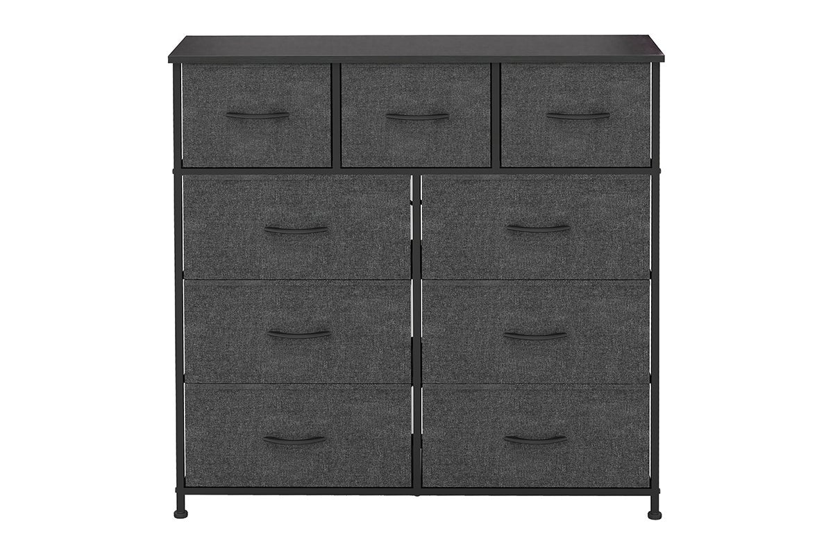 Ovela 9 Drawer Storage Chest (Charcoal)