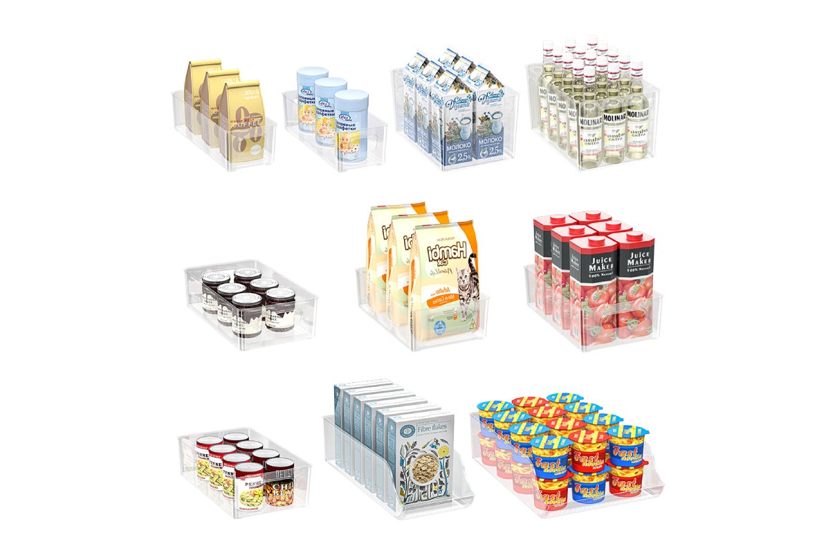 Ovela 10 Piece Fridge Storage Organisers