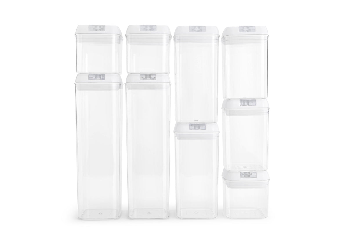 Ovela Flip Top Pantry Storage Container Set (9 Piece)