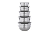 Ovela 5 Piece Stainless Steel Mixing Bowl Set with Airtight Lids