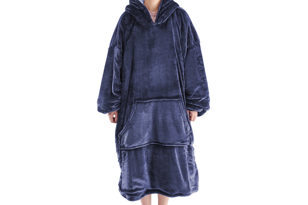 Ovela Extra Long Hoodie Blanket (Navy)