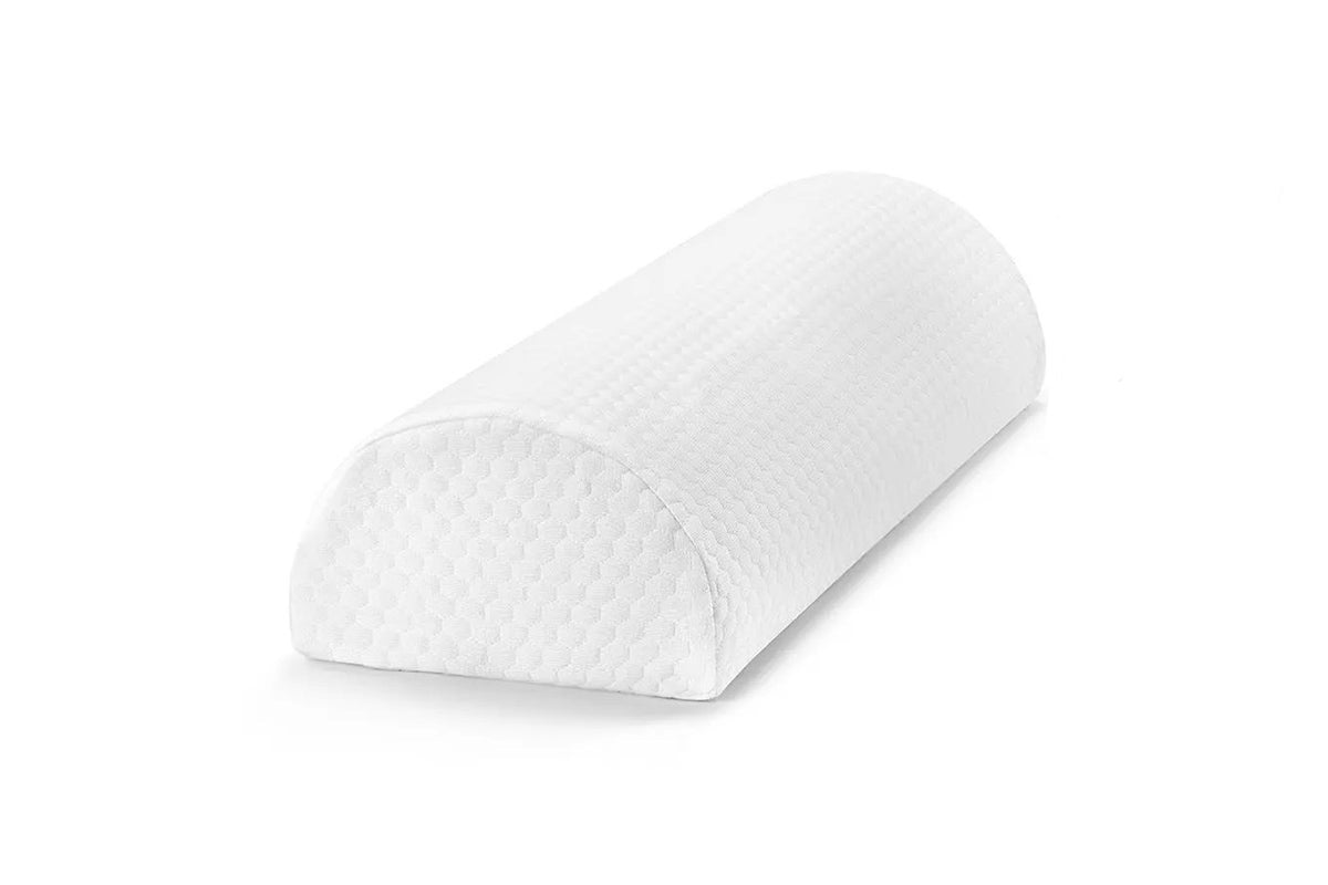 Ovela Half Moon Memory Foam Bolster Ankle & Knee Pillow