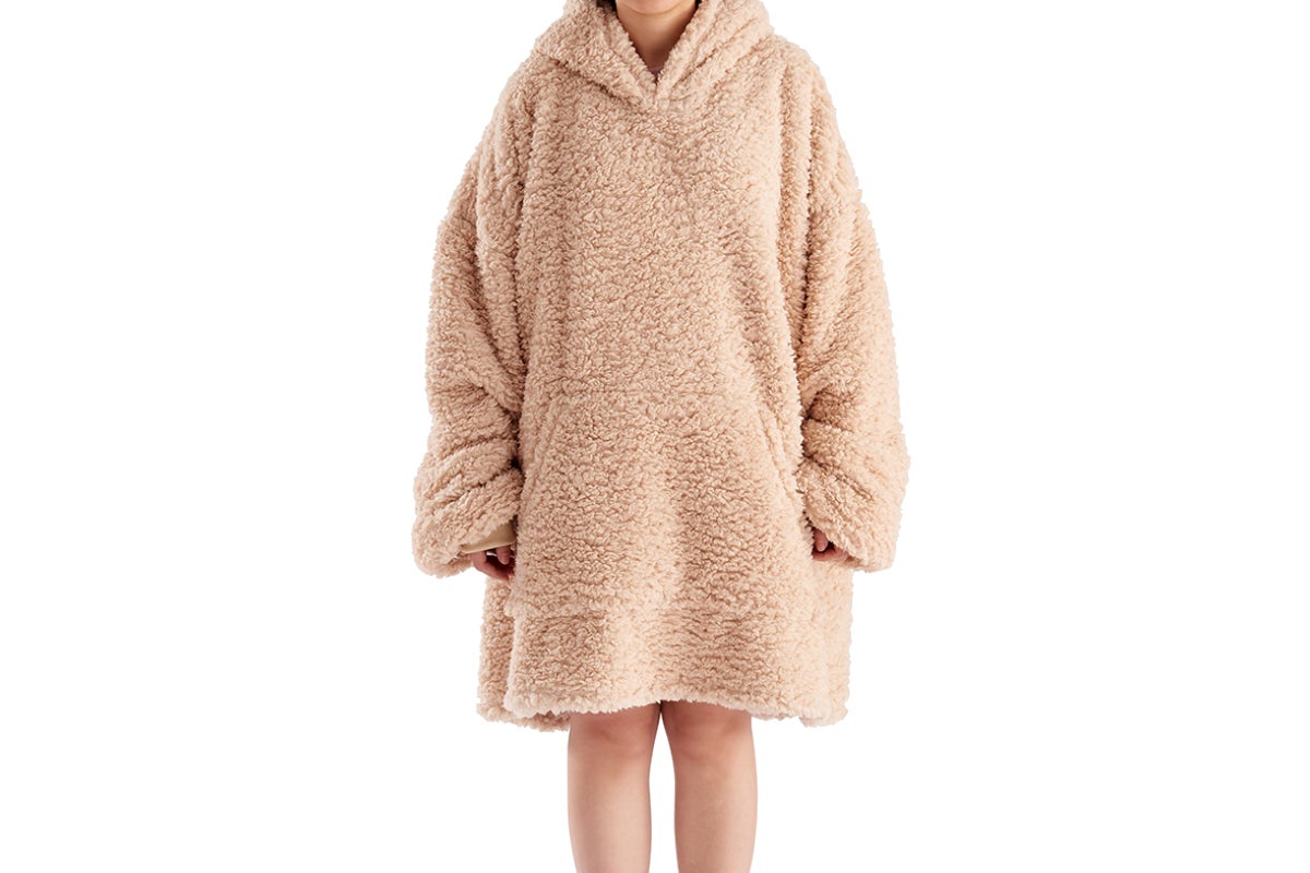 Ovela Sherpa Hoodie Blanket (Natural)