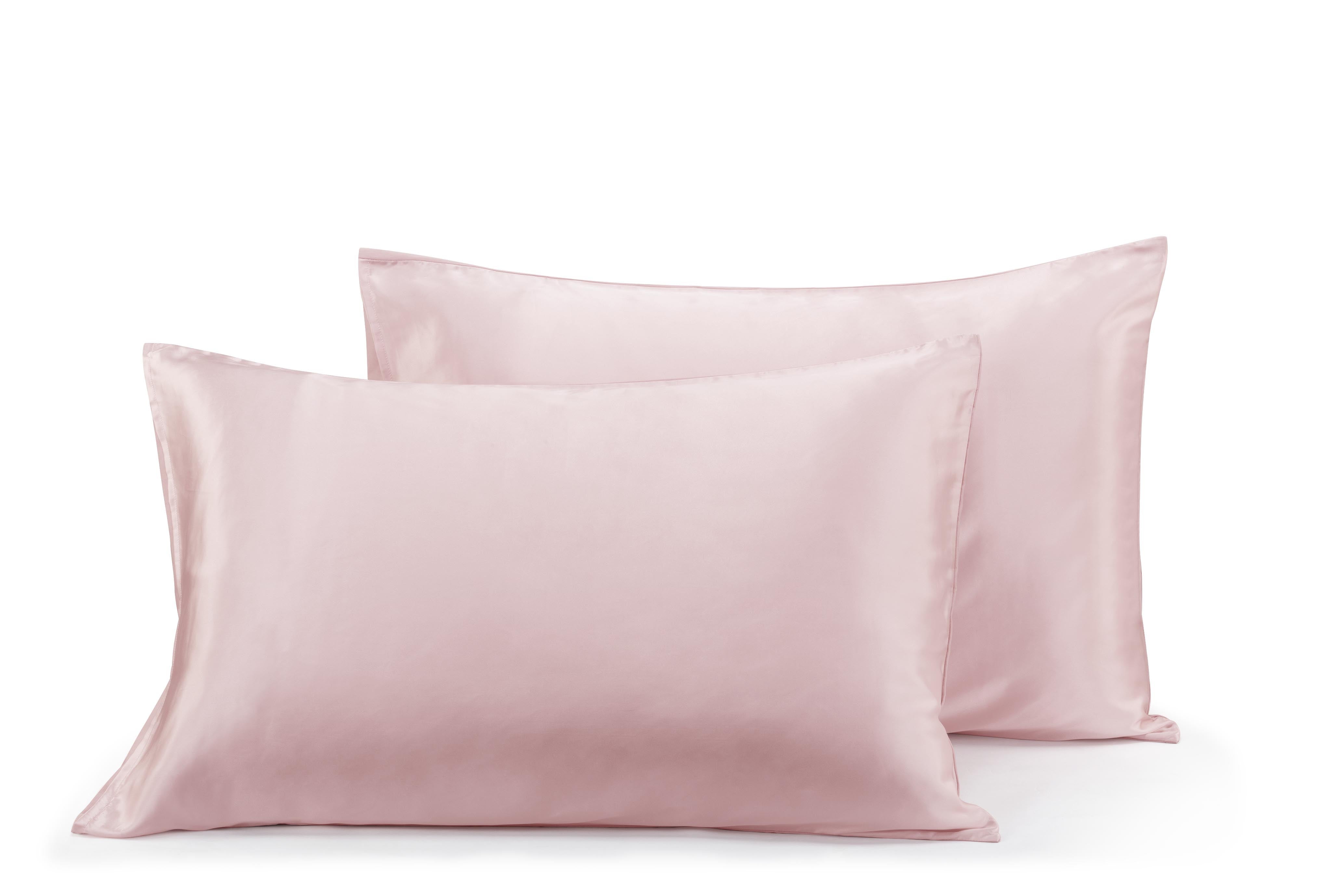 Set of 2 Ovela Mulberry Silk Pillowcases (Pink)