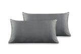 Set of 2 Ovela Mulberry Silk Pillowcases (Charcoal)