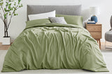 Ovela 1200TC Cotton Rich Quilt Cover Set (Oiled Green, Double)