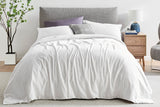 Ovela 1200TC Cotton Rich Quilt Cover Set (White, King)
