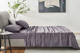 Ovela 1200TC Cotton Rich Bed Sheet Set (Castlerock Grey, Double)