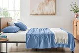 Ovela Ultra Soft Washed Microfibre Bed Sheet Set (Infinity Blue, Queen)