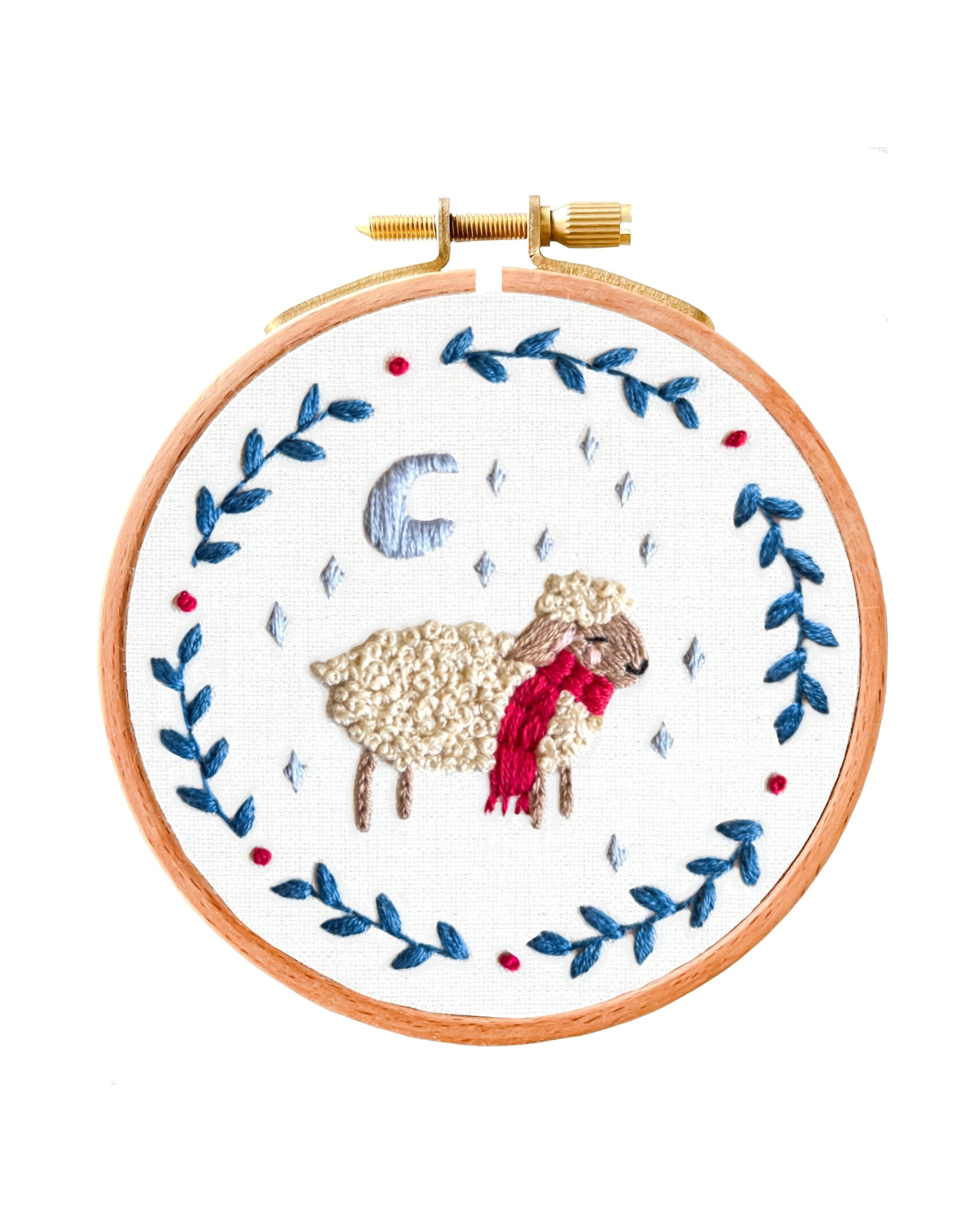 Cozy Sheep Embroidery Kit