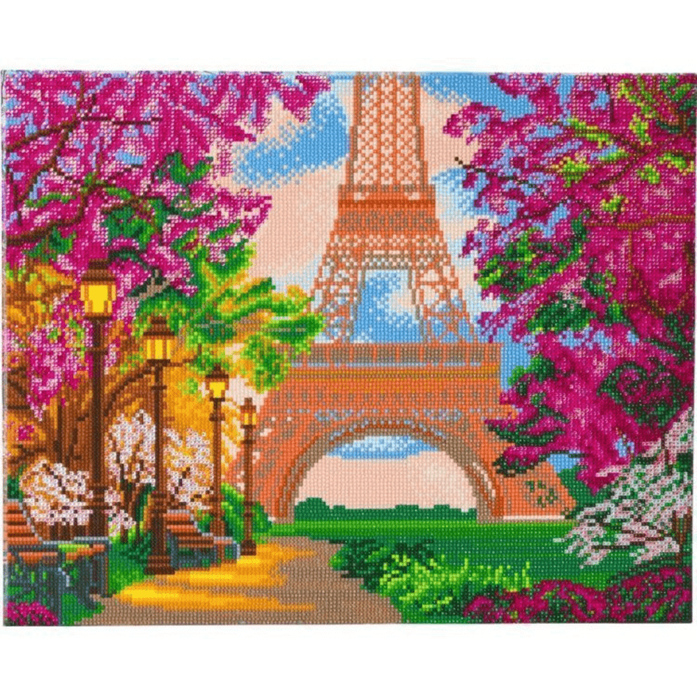 Crystal Art Paris In Spring Full - Crafty Hobbies Australia