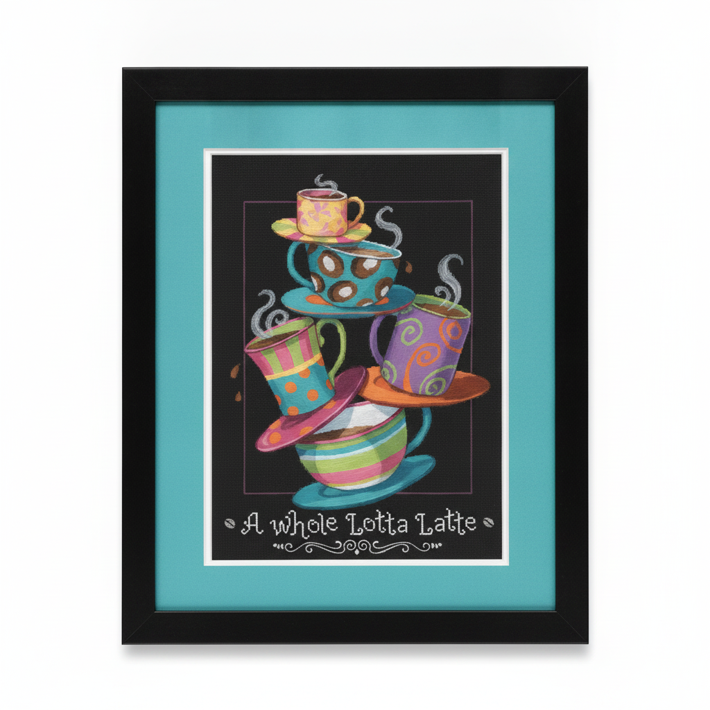 A Whole Lotta Latte, Counted Cross Stitch