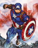 DIAMOND DOTZ - MARVEL - CAP IN ACTION - Crafty Hobbies Australia