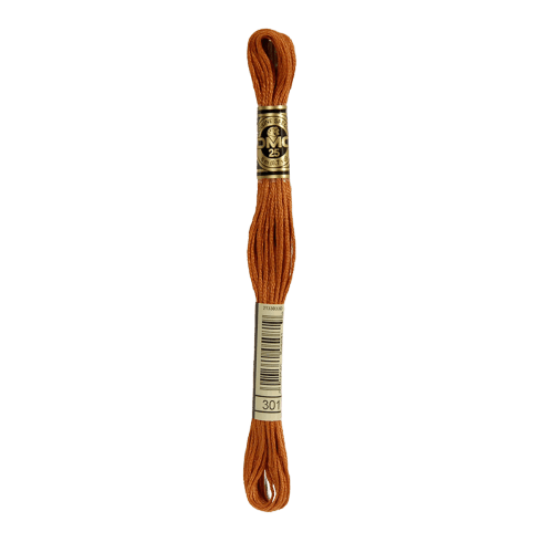 DMC 301 Medium Mahogany Stranded Cotton - Crafty Hobbies Australia