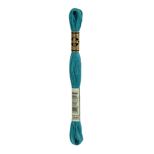 DMC 3848 Medium Teal Green Stranded Cotton Embroidery Floss