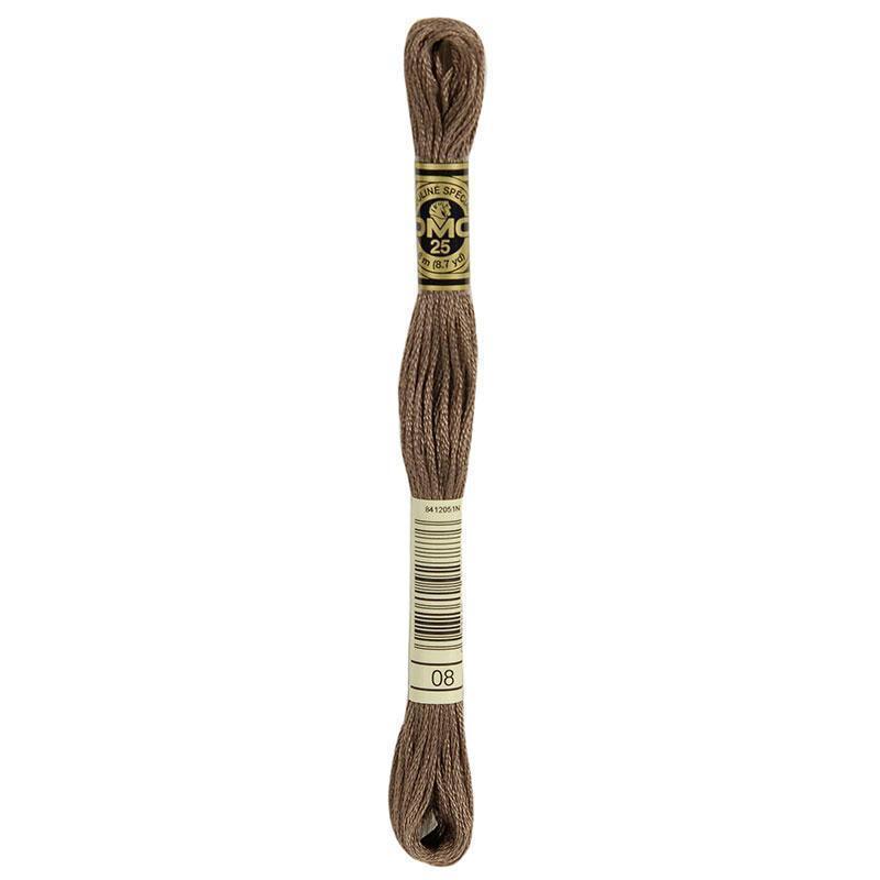 DMC 08 Driftwood Dark Stranded Cotton Embroidery Floss