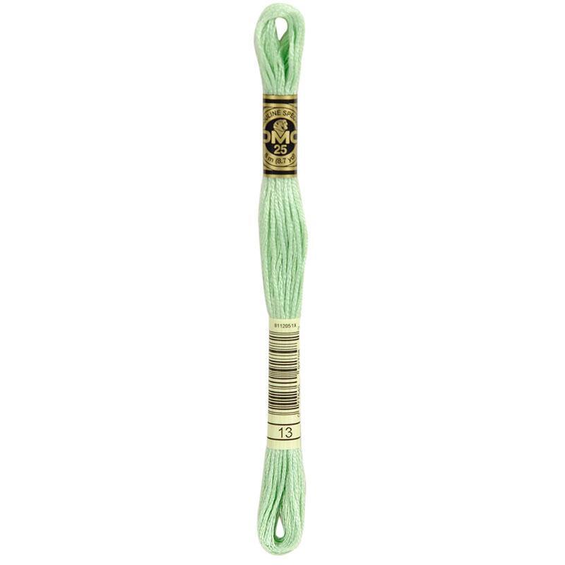 DMC Thread 13 Wasabi Hand Embroidery Floss Stranded Cotton - Crafty Hobbies Australia