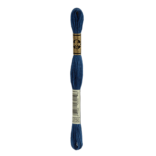 DMC 3750 Very Dark Antique Blue Stranded Cotton Embroidery Floss