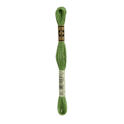 DMC 988 Medium Forest Green Stranded Cotton Embroidery Floss