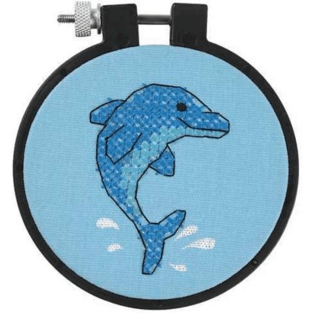 Dolphin Delight Learn A Craft Cross Stitch Kit - Crafty Hobbies Australia