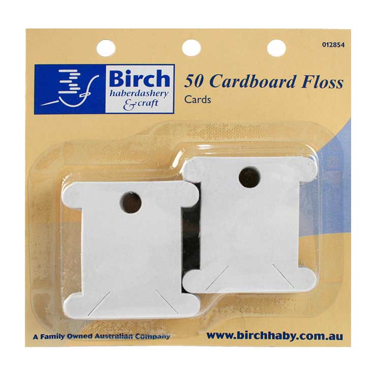 FLOSS BOBBIN CARDBOARD 50on - Crafty Hobbies Australia