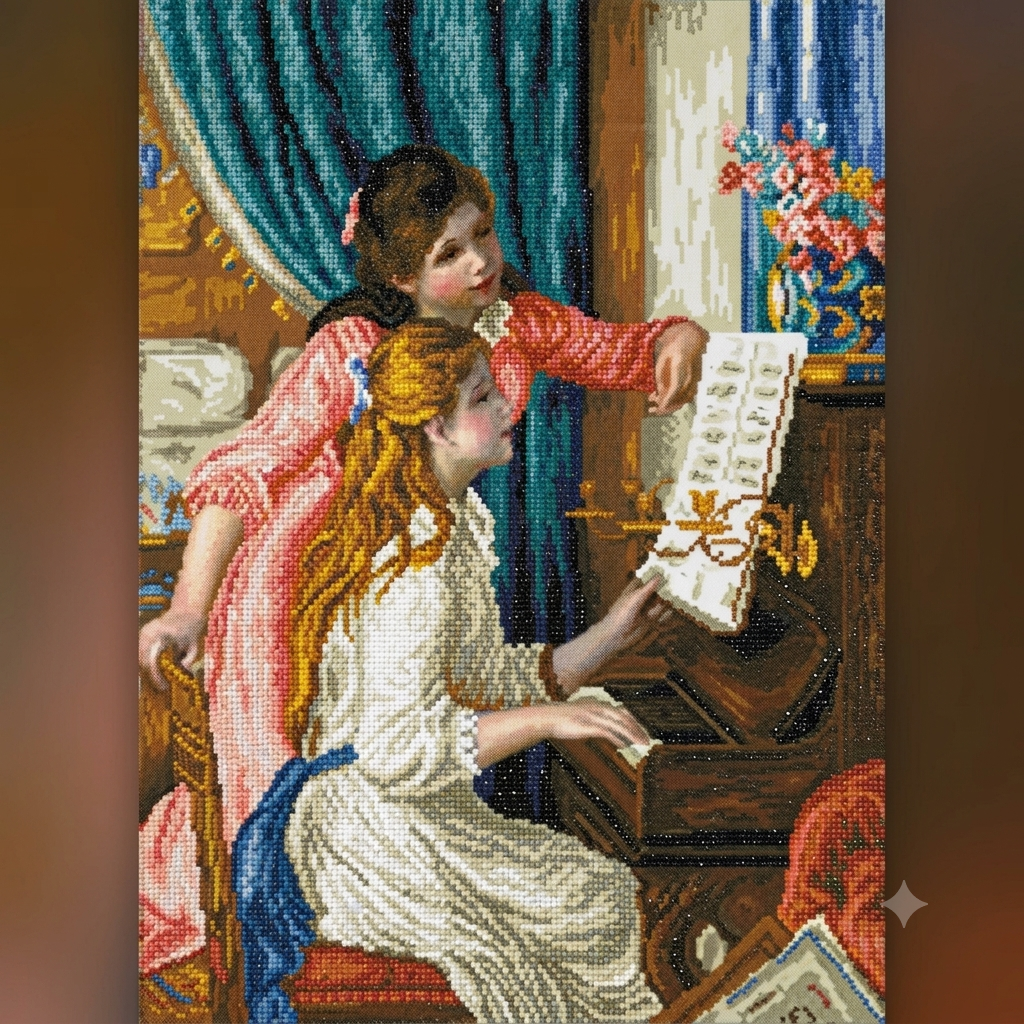 Diamond Dotz Kit, GIRL'S AT THE PIANO (RENOIR)