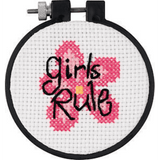 Girls Rule Cross Stitch Kit - Crafty Hobbies Australia