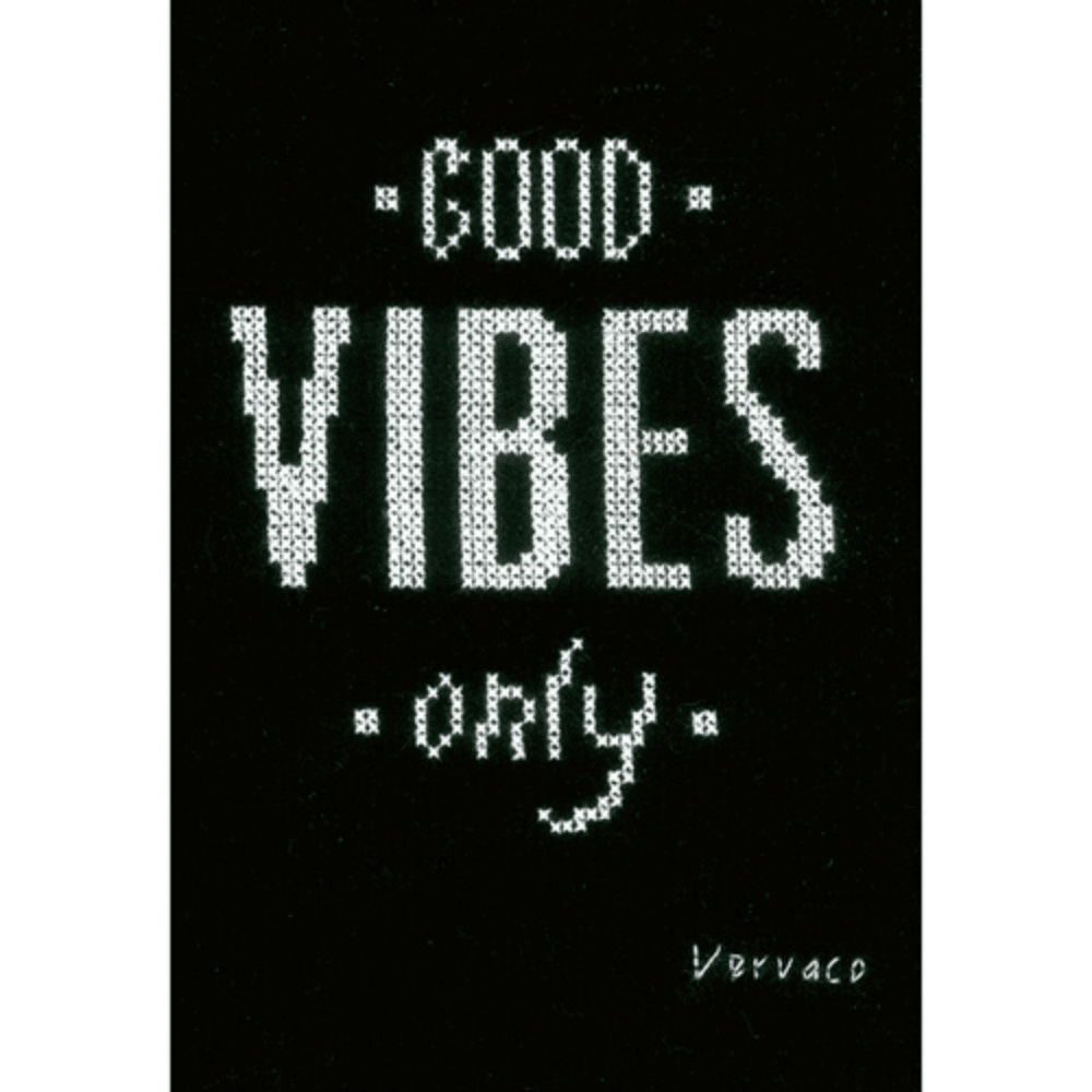 Good Vibes Only counted cross stitch kit - Crafty Hobbies Australia