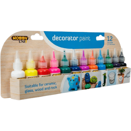 Hobby Line Decorator Paint 35mL (12 Pack) - Crafty Hobbies Australia