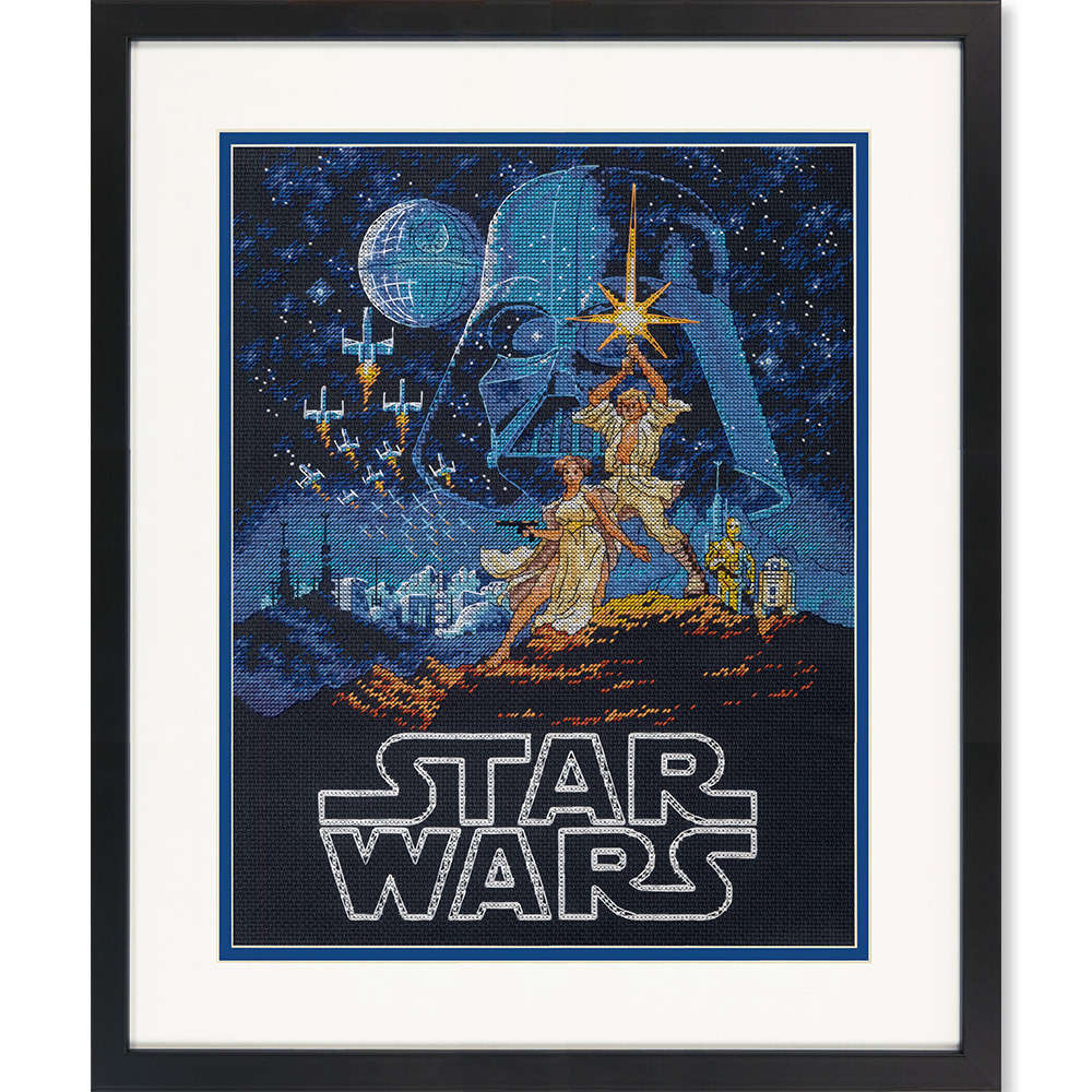 Luke and Princess Leia, Cross Stitch Kit - Crafty Hobbies Australia