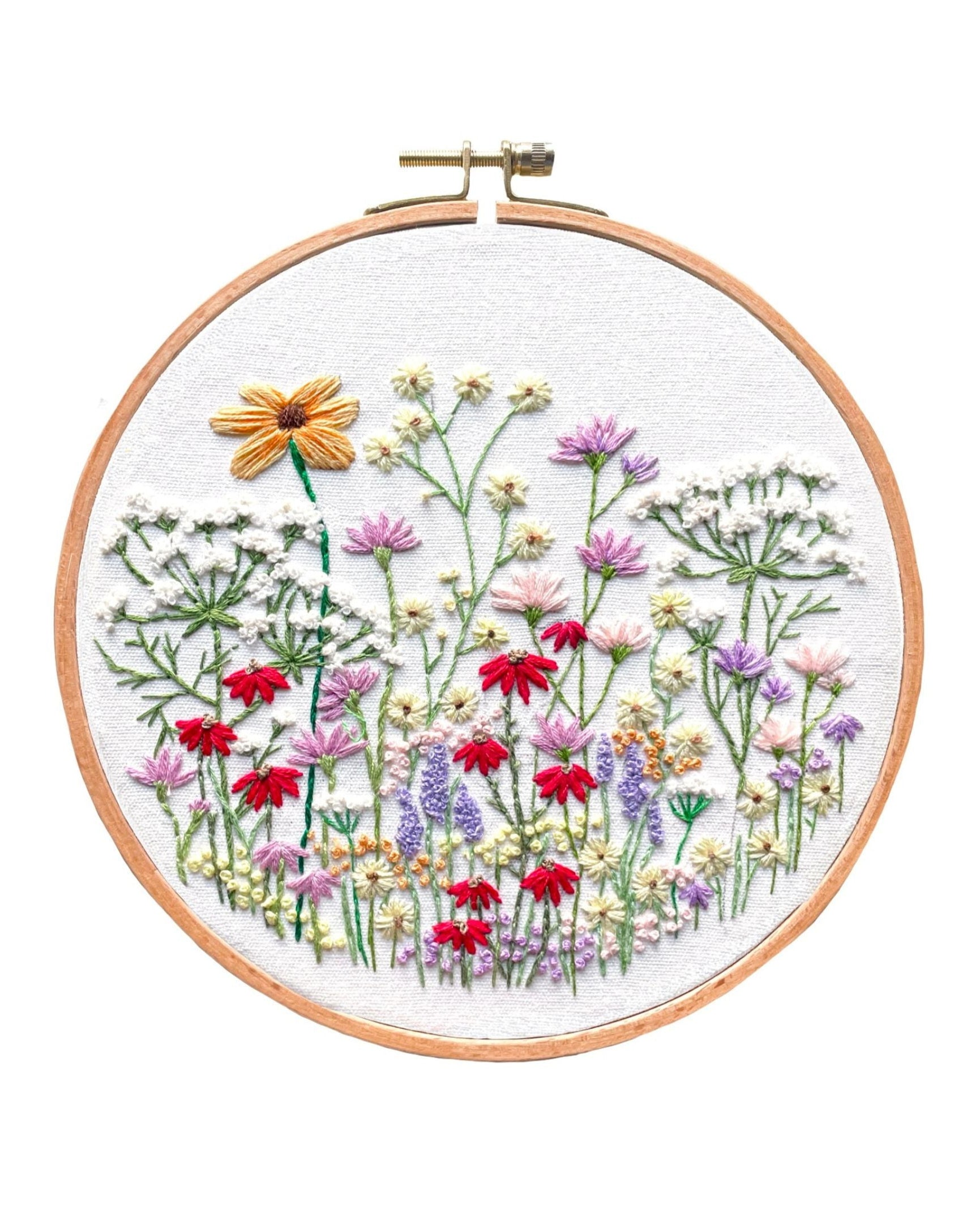 Meadow Wildflowers Embroidery Kit