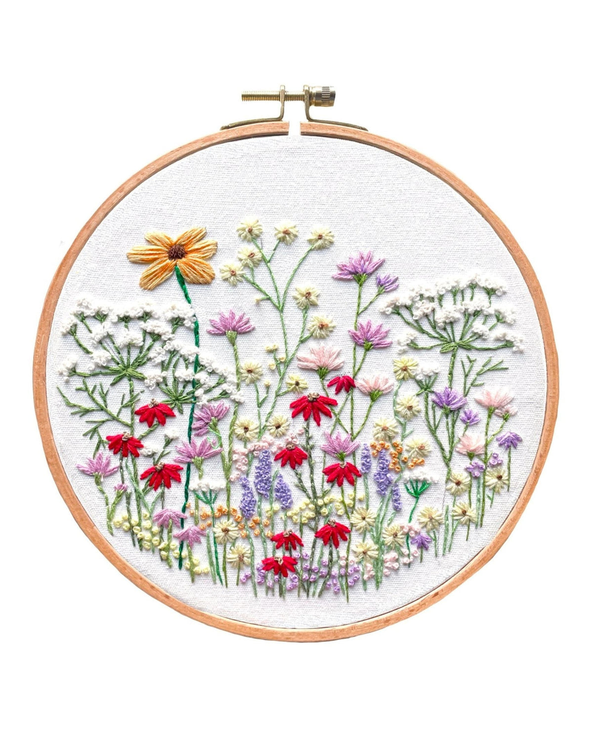 Meadow Wildflowers Embroidery Kit