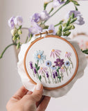 Purple Wildflowers embroidery design