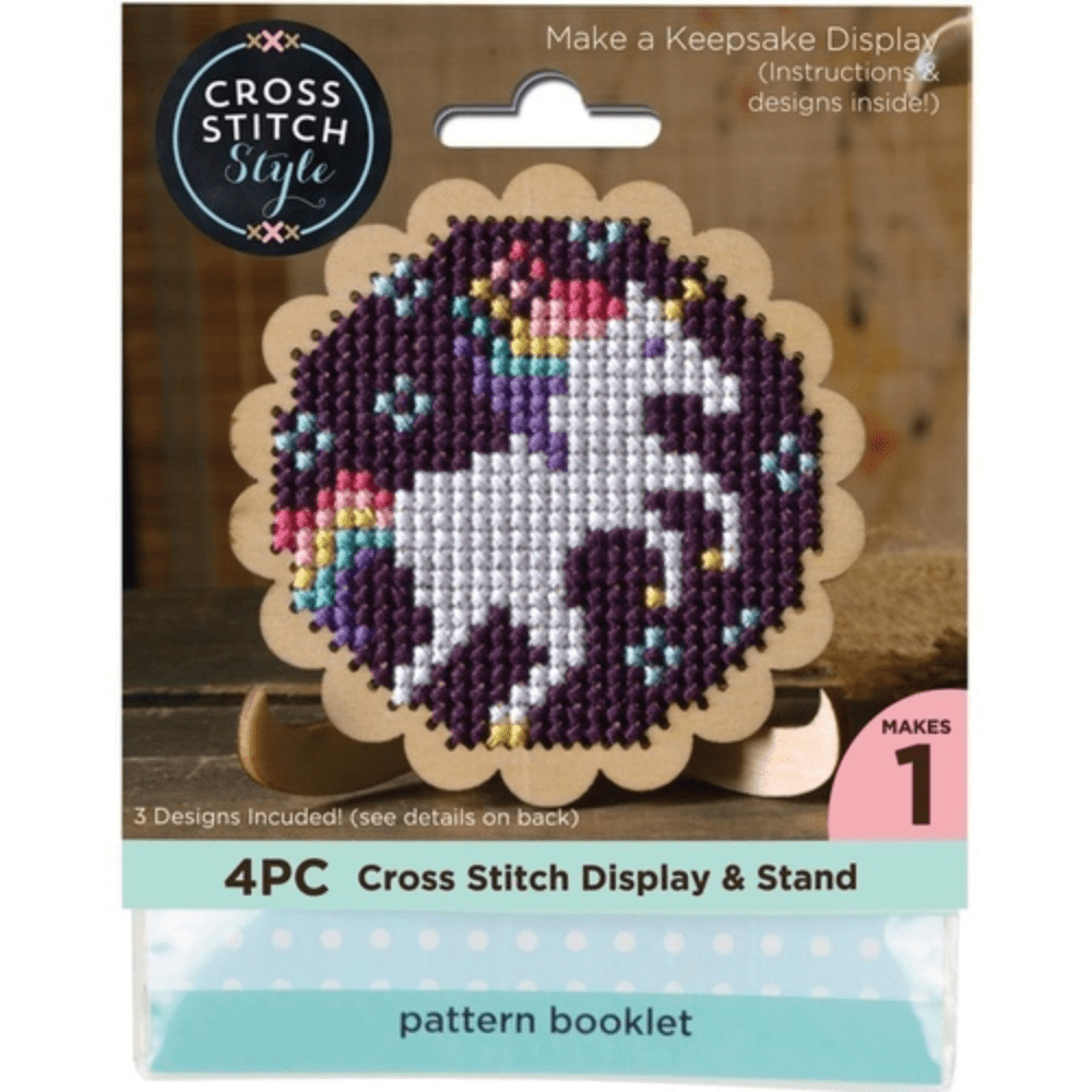 Round Scallop Edge Display W/Ease l Punched For Cross Stitch - Crafty Hobbies Australia