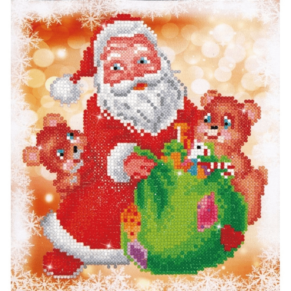 Santa & Teddies by DIAMOND DOTZ - Crafty Hobbies Australia